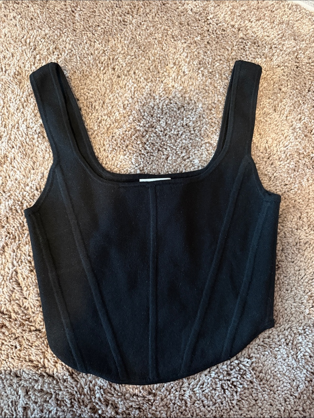 Wilfred Black Square Neck Structured Camisole